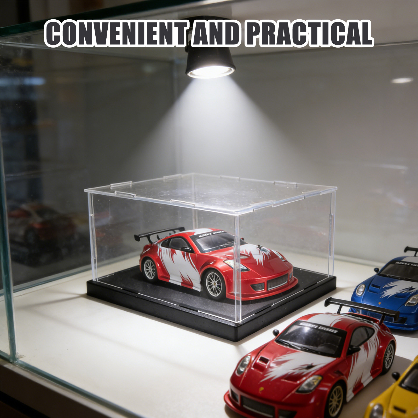 Display Case Acrylic - Car Display Case Dustproof Acrylic Clear