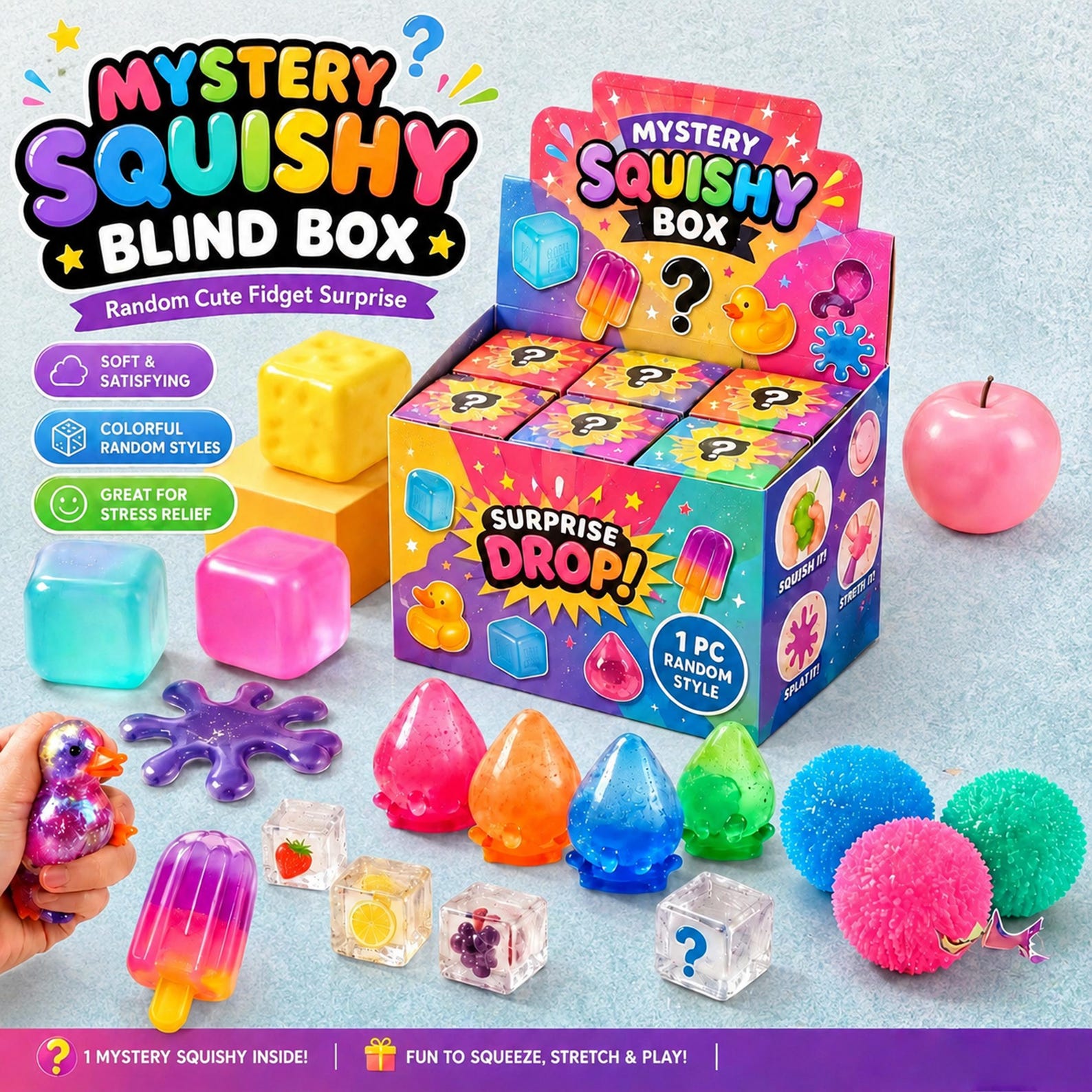 Mystery Squishy Blind Box with - огляд і ціна Mystery Box Blind Bag