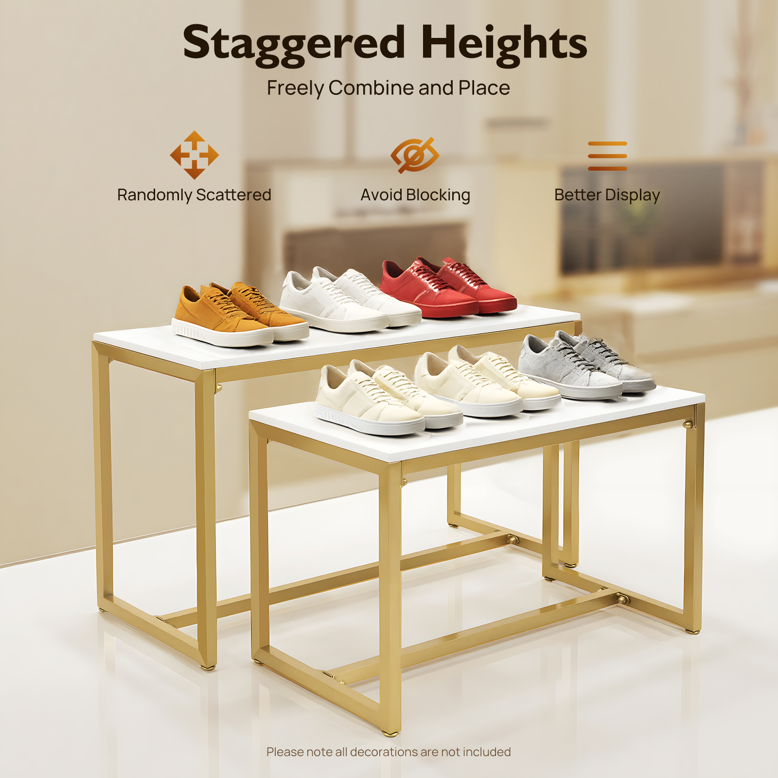 Metal Shoe Handbag Display Sta - огляд і ціна Display Risers Set