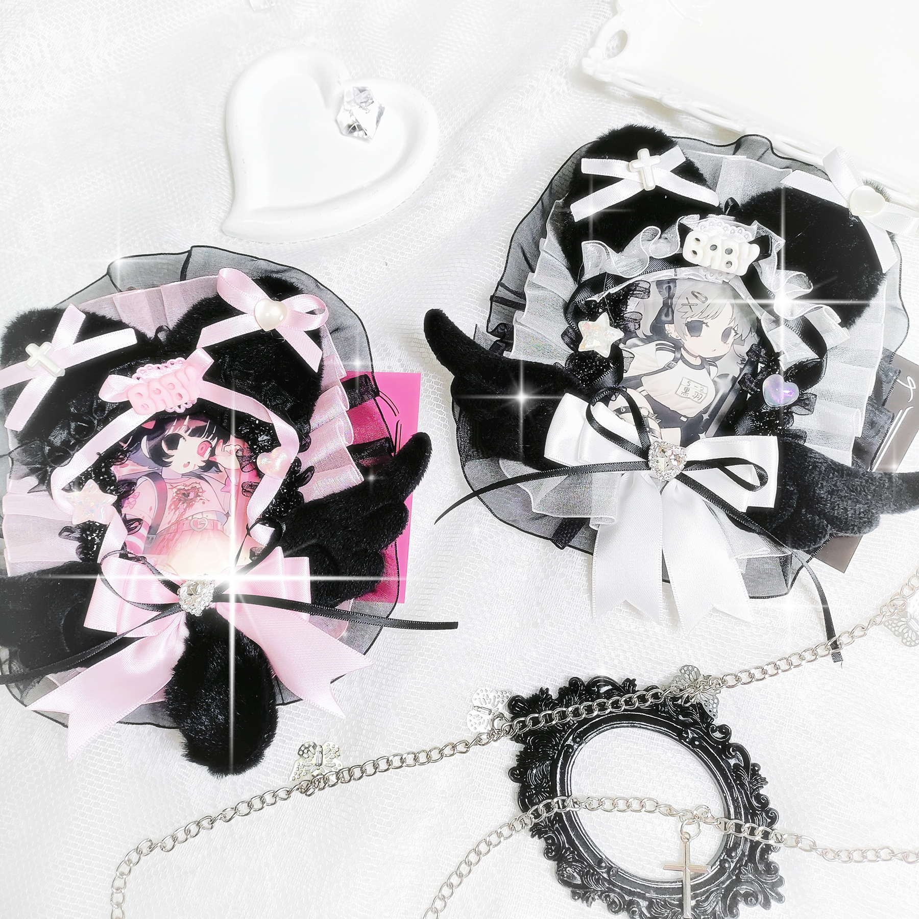 Angel Cat Cute Card Holder wit - огляд і ціна Card Top Loader