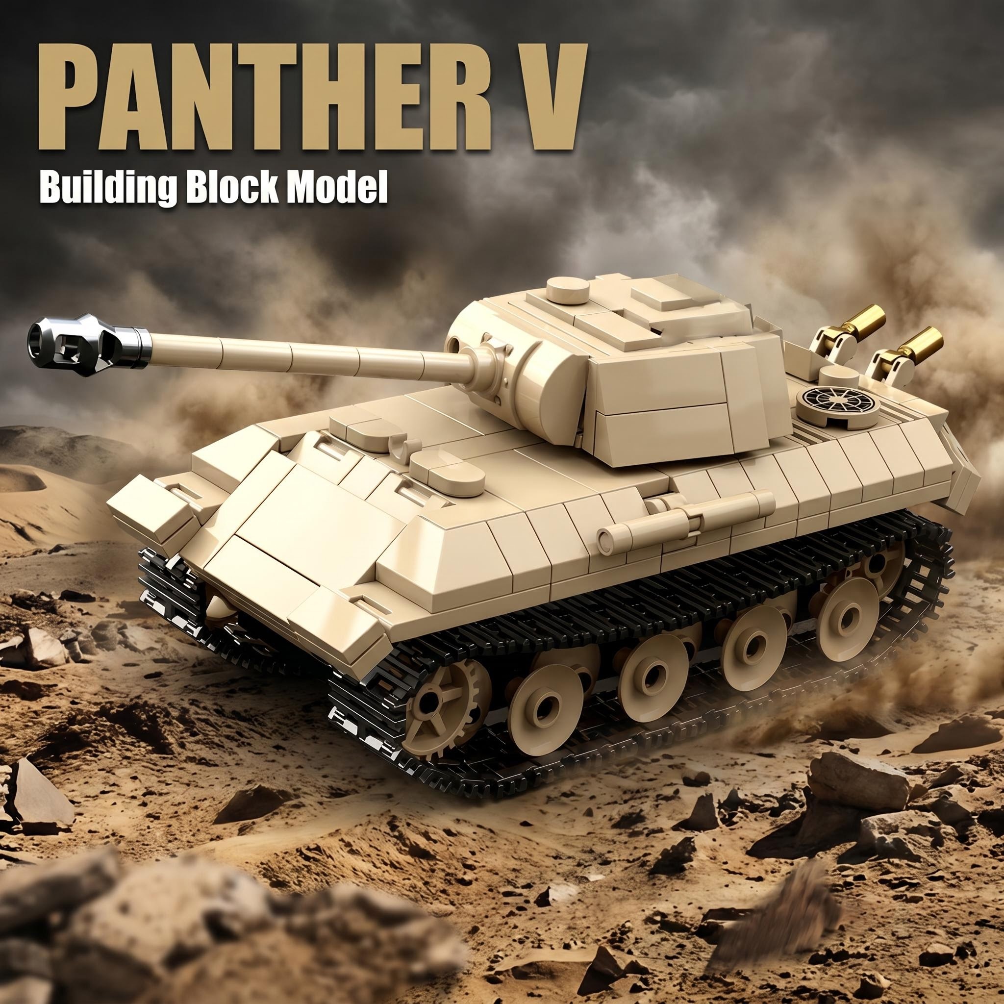 MOC Panther V Tank Tiger I KV- - огляд і ціна Lego Minifigure Holder