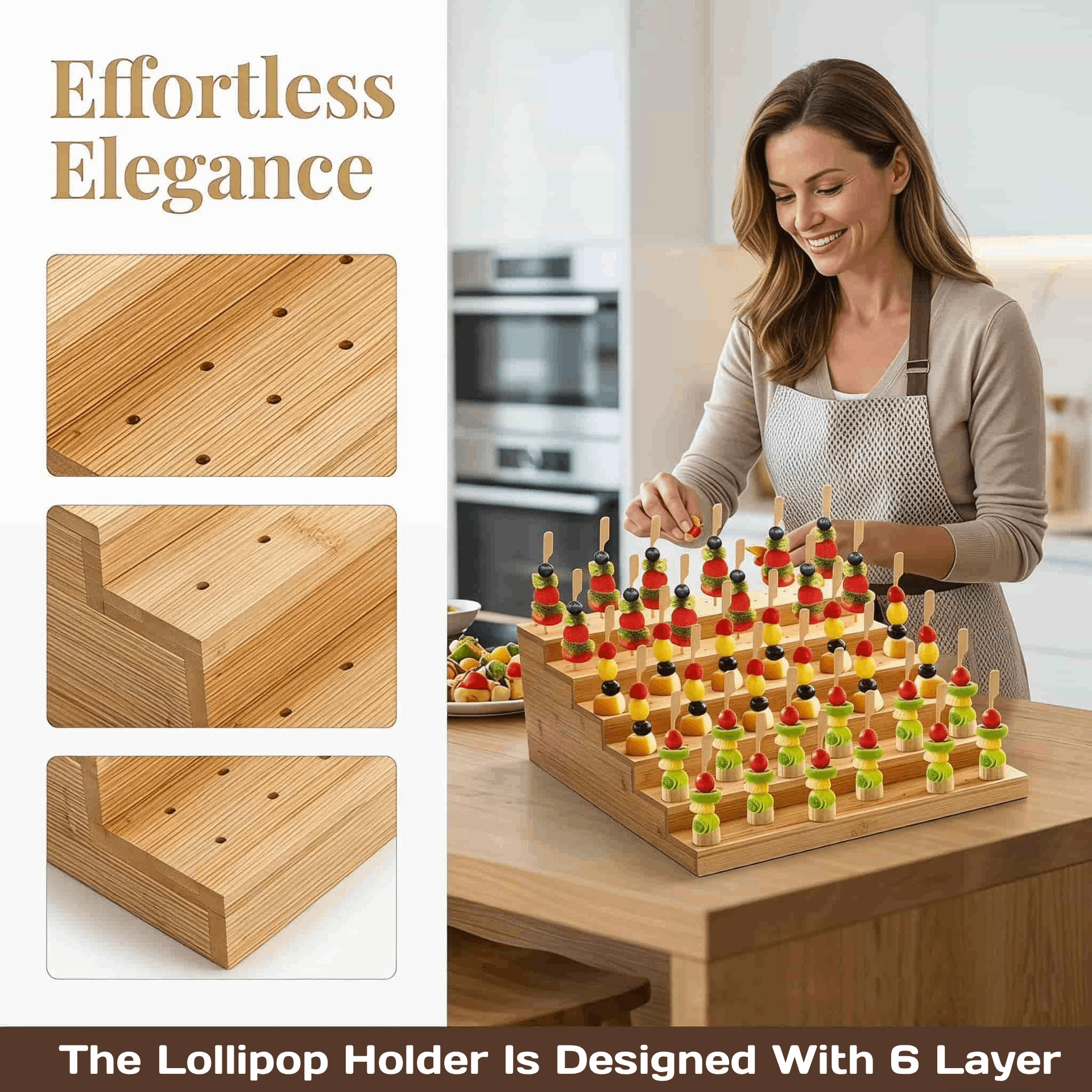 Wood Lollipop Holder Display R - огляд і ціна Display Risers Set