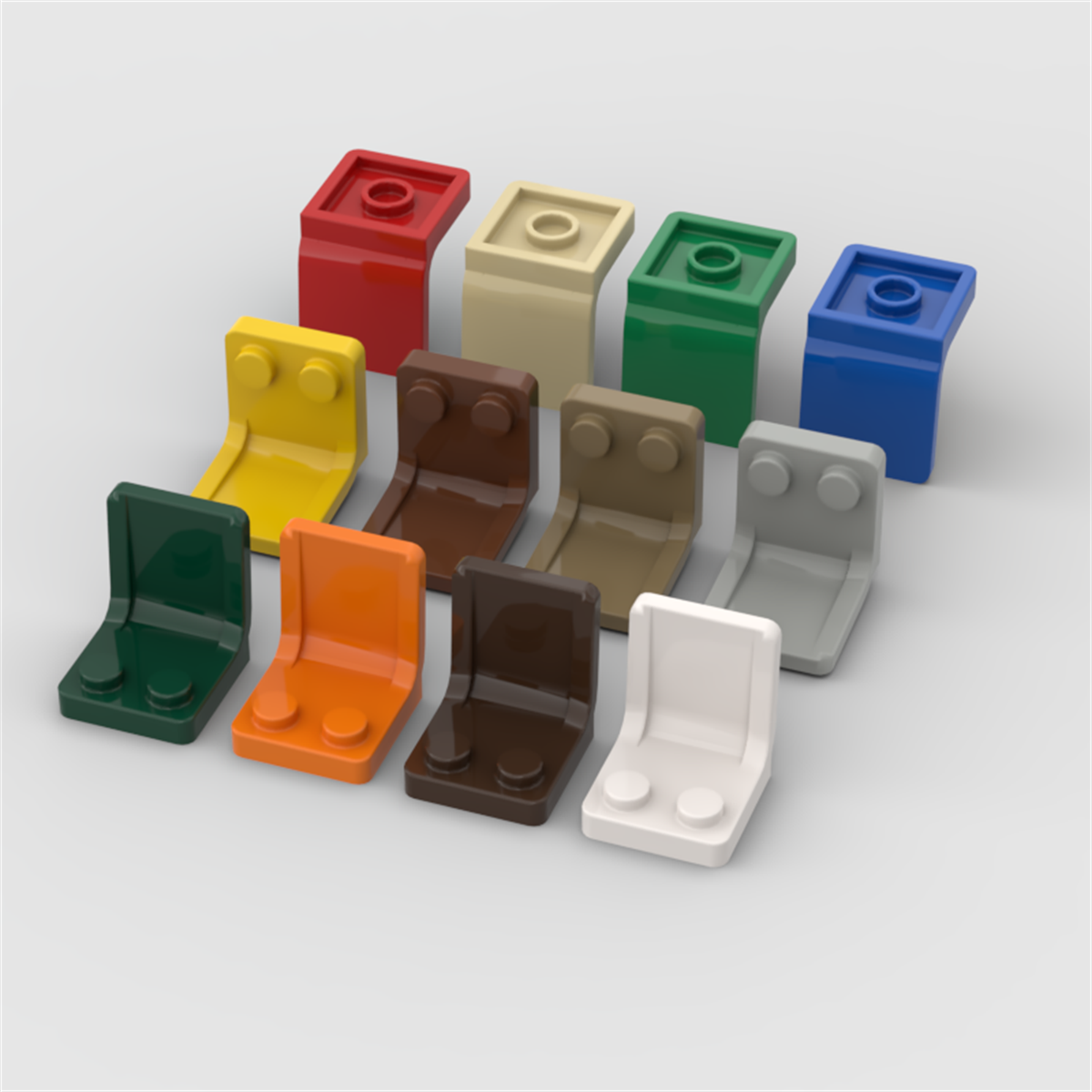 10PCS 4079 2x2 Chairs Seats Bu - огляд і ціна Lego Minifigure Holder
