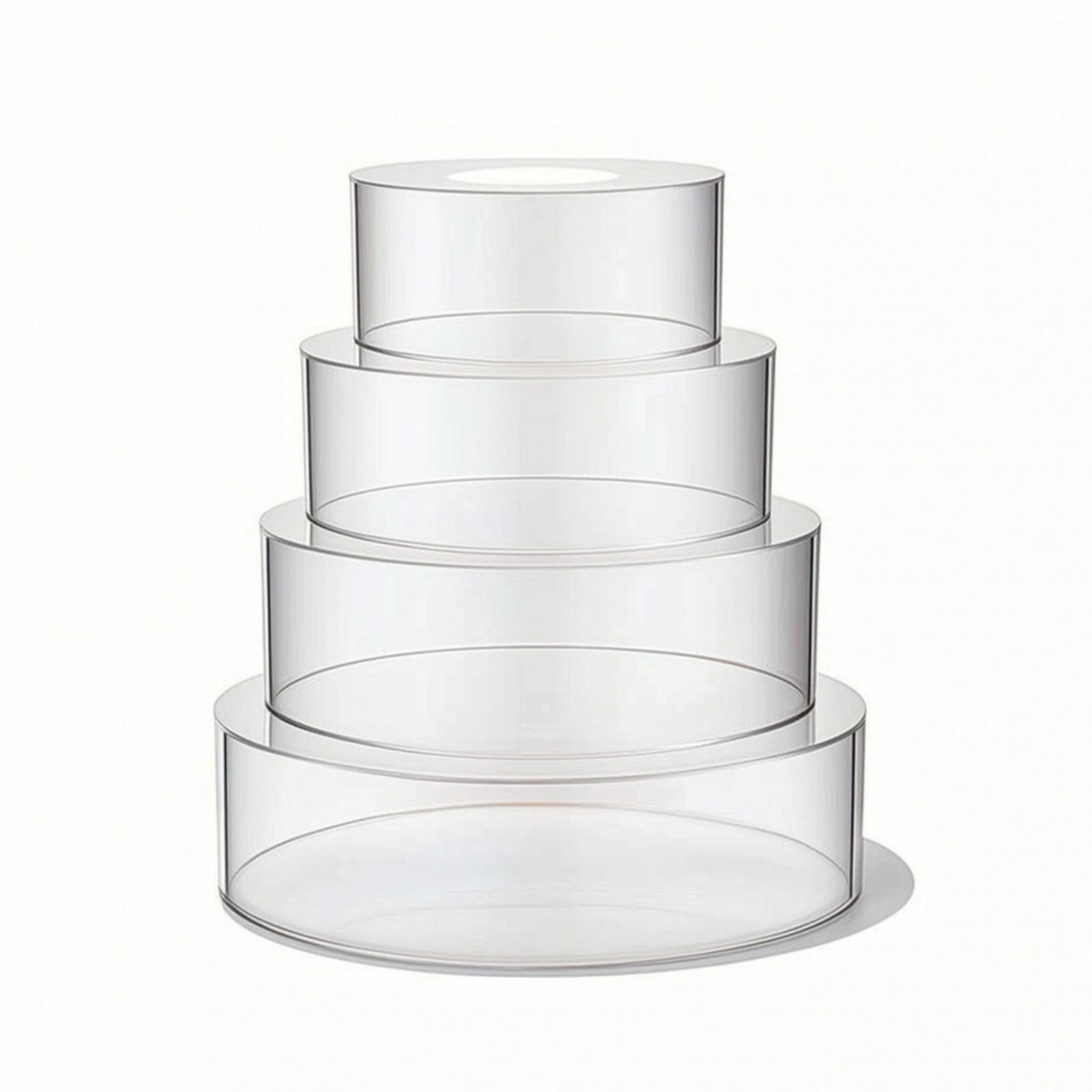 4 Pieces Cake Display Cylinder - огляд і ціна Display Risers Set