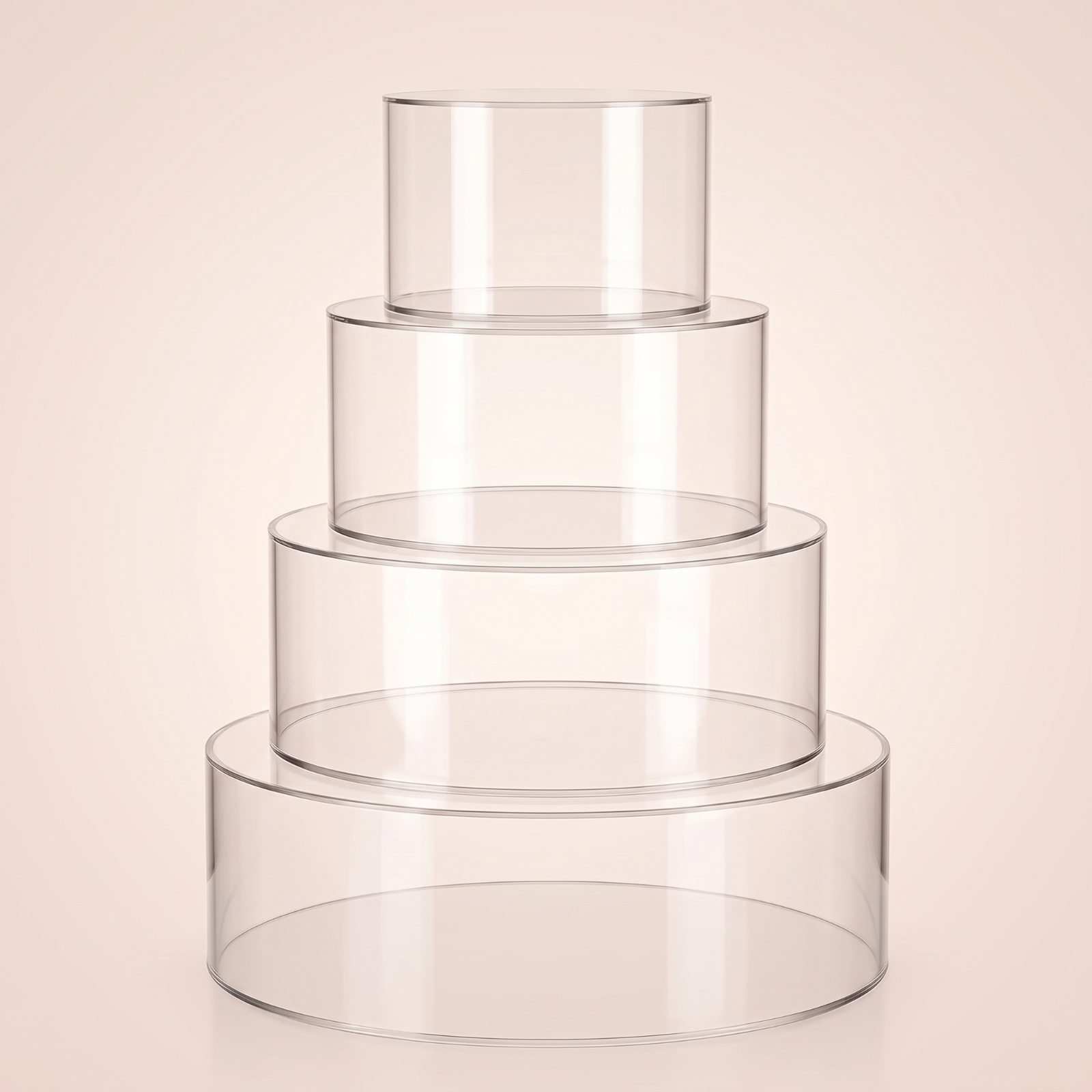 4 Pieces Cake Display Cylinder - огляд і ціна Display Risers Set