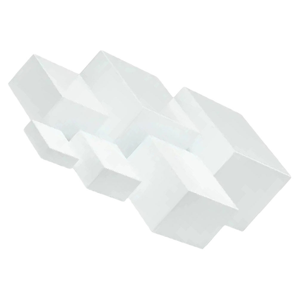 6Pcs Minimalist White Plastic  - огляд і ціна Display Risers Set